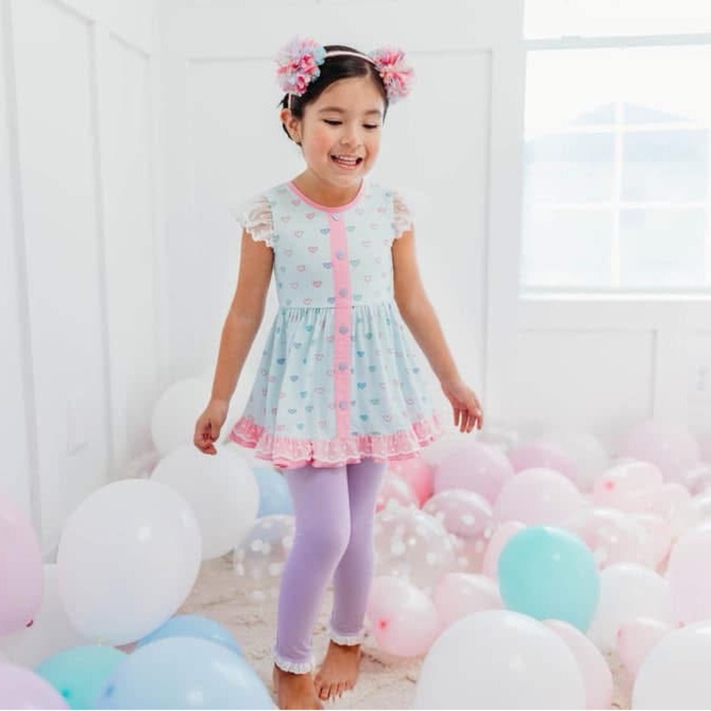 Love and Grow Clothing Candyland Lace Tunic Set